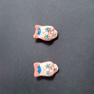 Betsey Johnson Skull Earrings